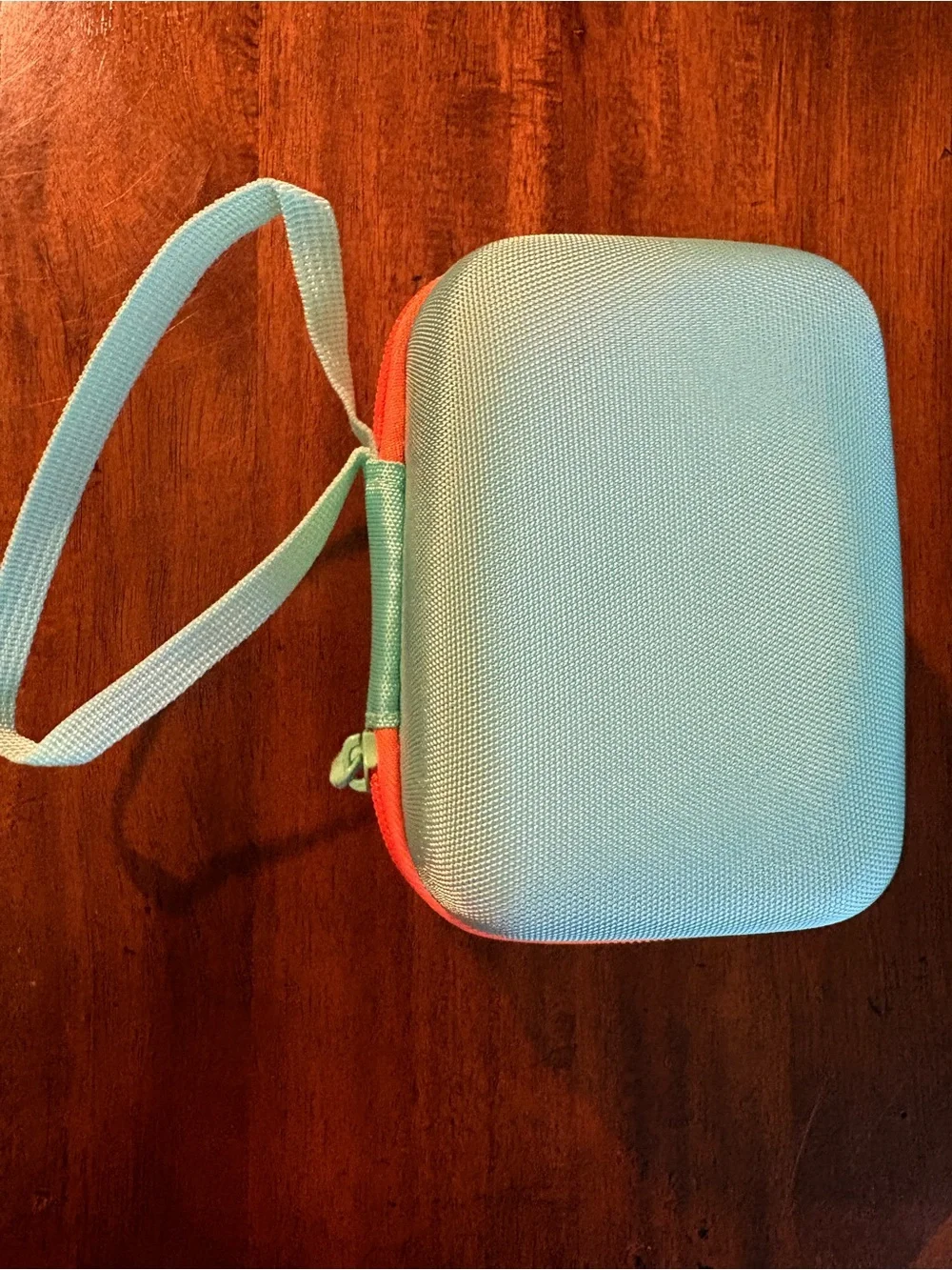 Yoto Kids Small Travel Case - Coral Exterior with Teal Interior NWOT